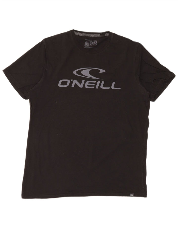T-shirt grafica da uomo O'Neill Top in cotone nero medio