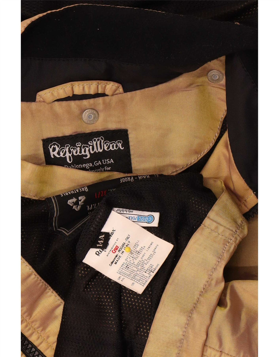 Giacca antipioggia con cappuccio da bambina Refrigiwear 13-14 anni Beige Poliammide