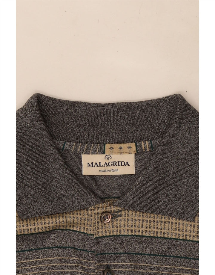 Polo da uomo Malagrida 2XL a righe beige