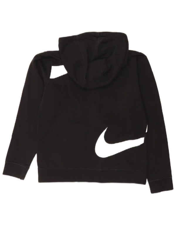 Felpa con cappuccio e zip grafica Nike da ragazzo 13-14 anni XL Black Colourblock