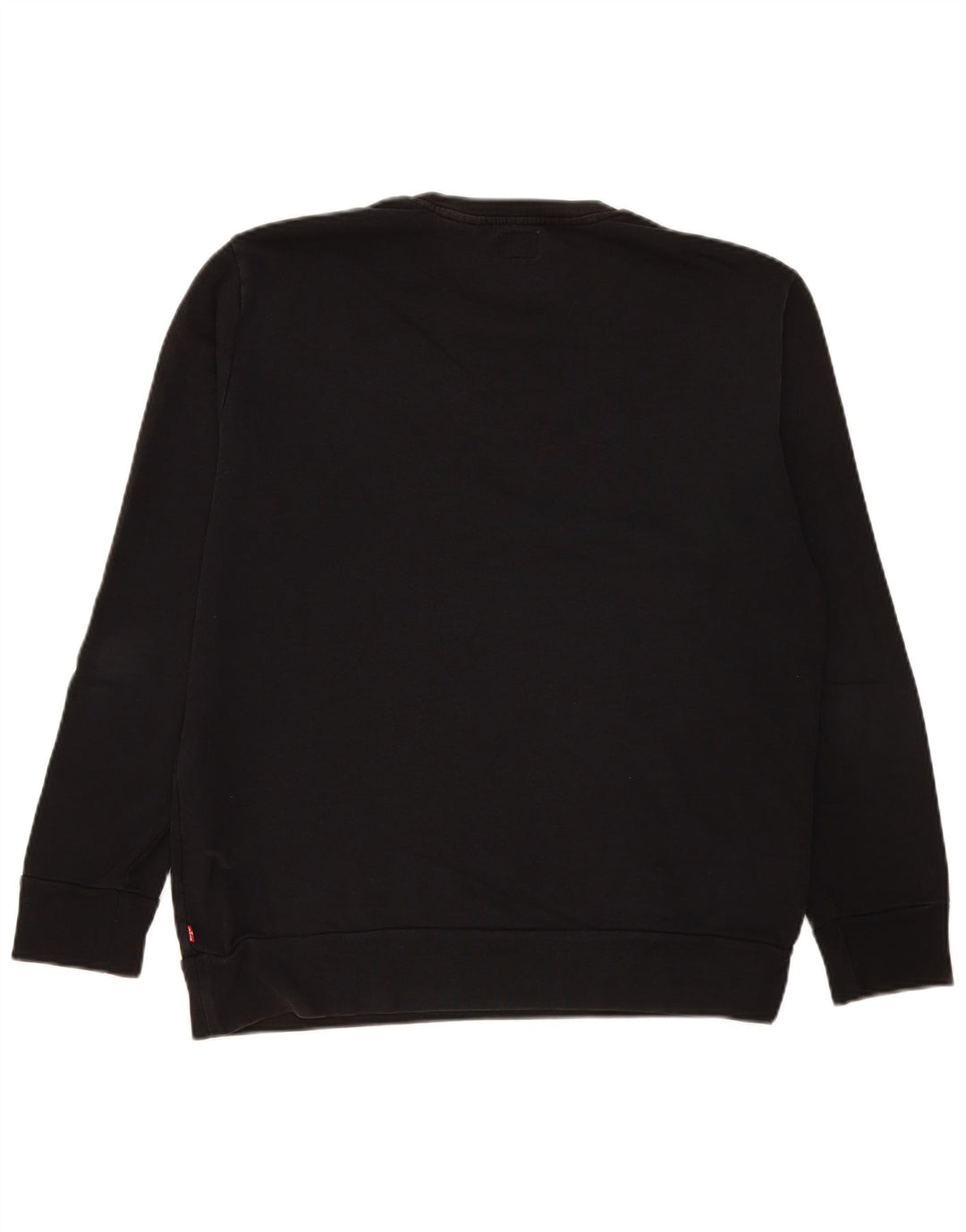 Levi's Felpa con grafica da uomo Maglione grande in cotone nero