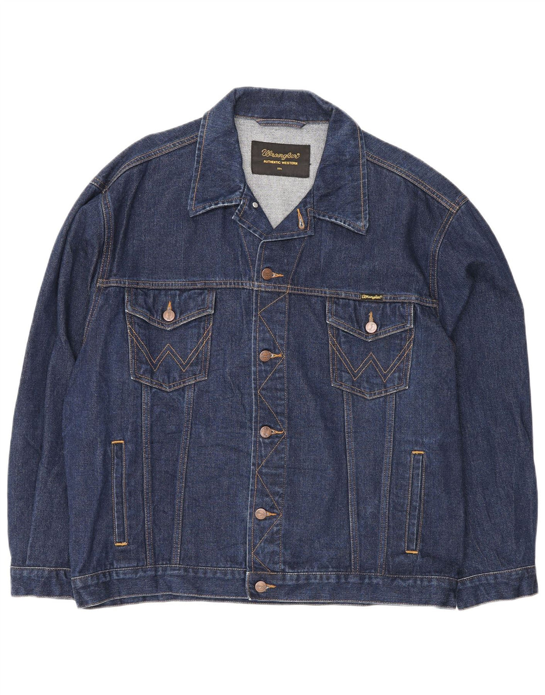 Giacca di jeans da uomo Wrangler UK 44 2XL Cotone blu