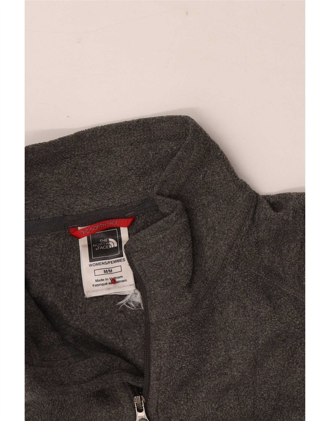 Maglione in pile da donna con collo e zip The North Face UK 14 Poliestere grigio medio