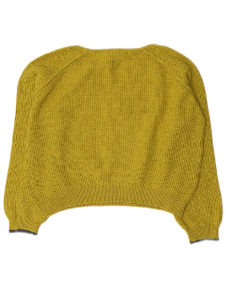 Maglione corto con scollo a V da donna White Stuff UK 12 Giallo medio