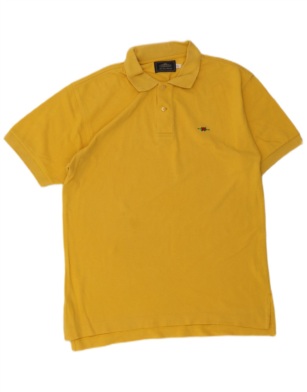 Polo da uomo Charro grande in cotone giallo