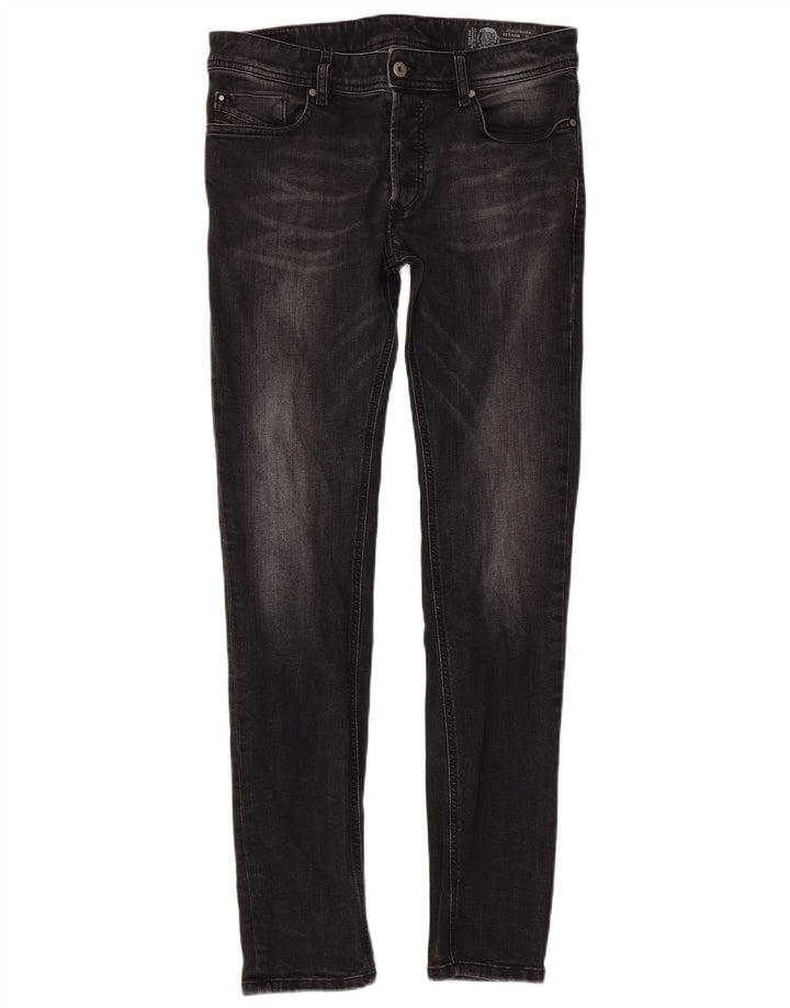 Jeans skinny da uomo DIESEL W30 L32 cotone nero