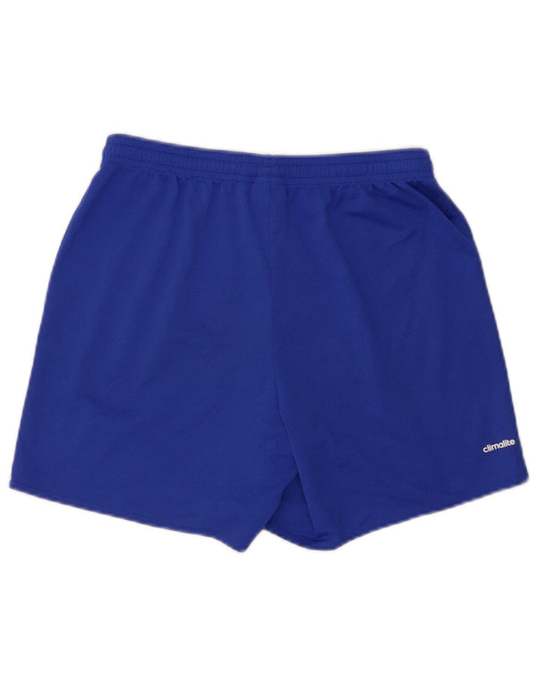 Pantaloncini sportivi Adidas Climalite da donna UK 10 piccoli poliestere blu