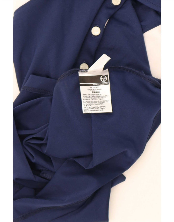 Polo Donna Sergio Tacchini IT 44 Medium Blu Navy Colourblock