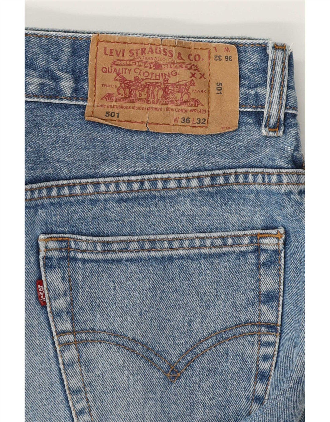 Levi's Uomo 501 Jeans dritti W36 L32 Cotone Blu