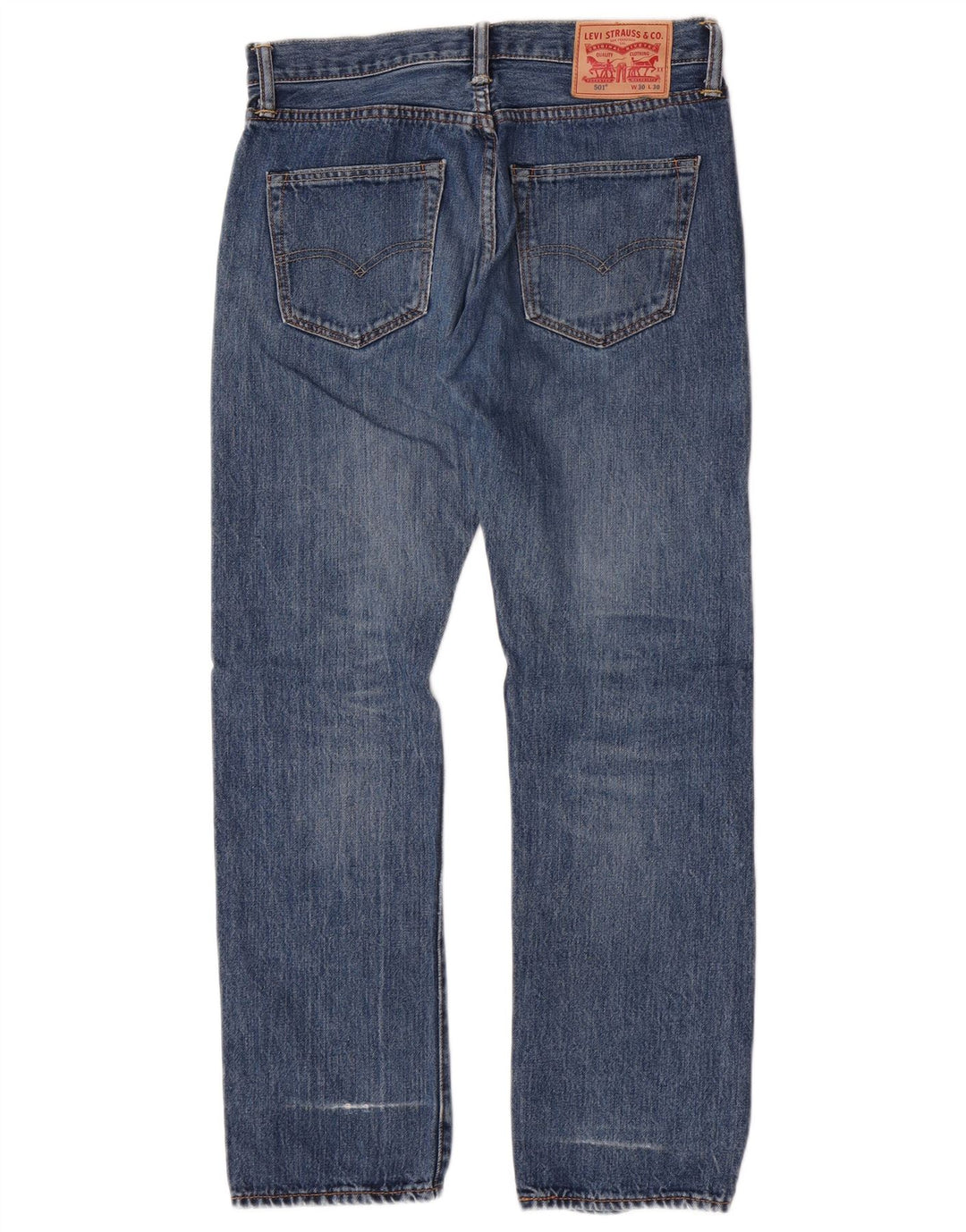 Jeans dritti da uomo Levi's W30 L30 in cotone blu