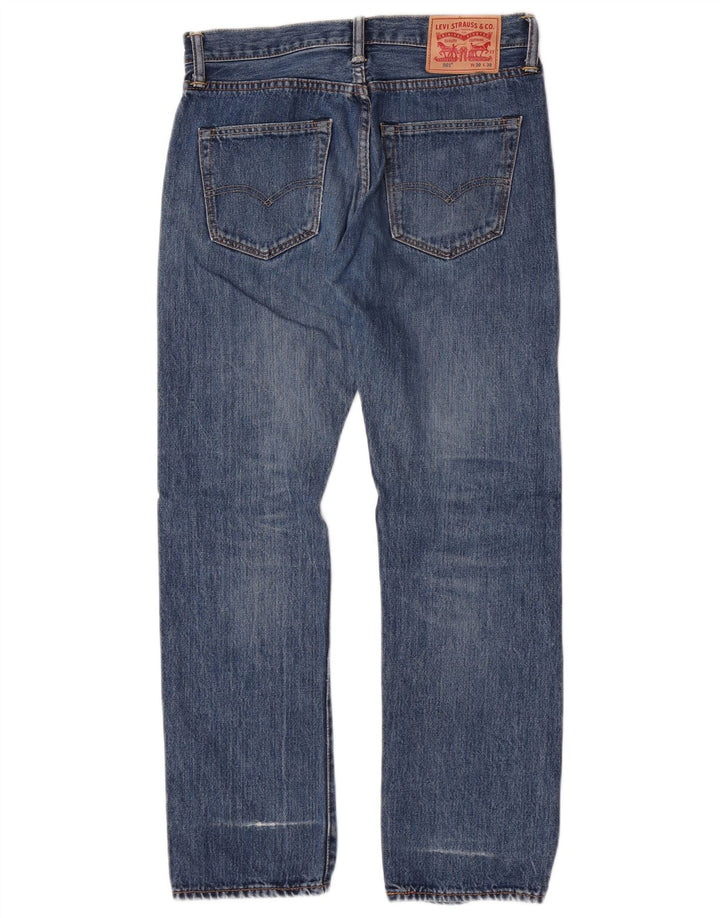 Jeans dritti da uomo Levi's W30 L30 in cotone blu