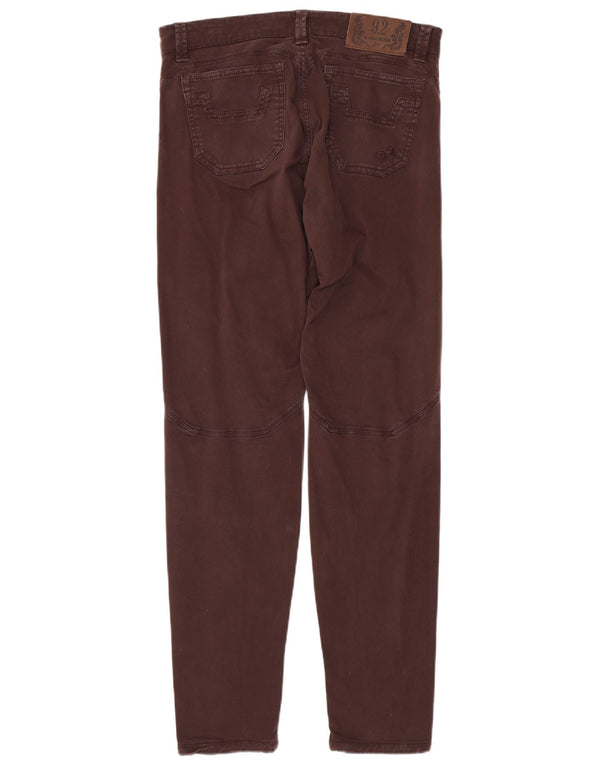 9.2 di Carlo Chionna Pantaloni skinny casual da uomo W32 L33 Cotone bordeaux