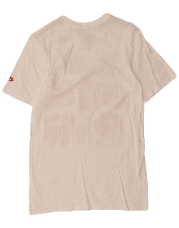 T-shirt grafica Nike da uomo con taglio atletico XS bianca