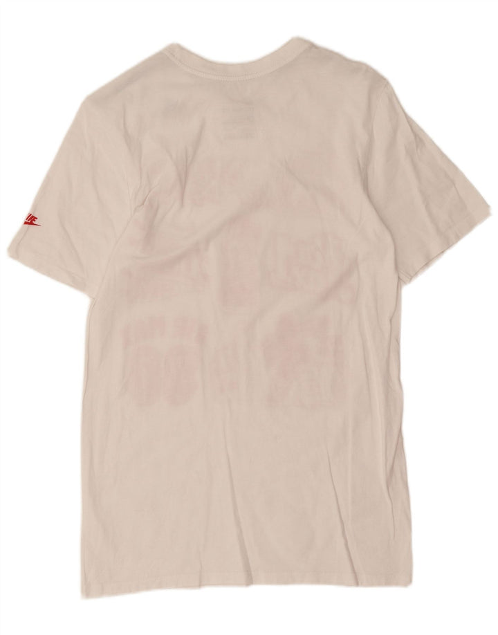 T-shirt grafica Nike da uomo con taglio atletico XS bianca