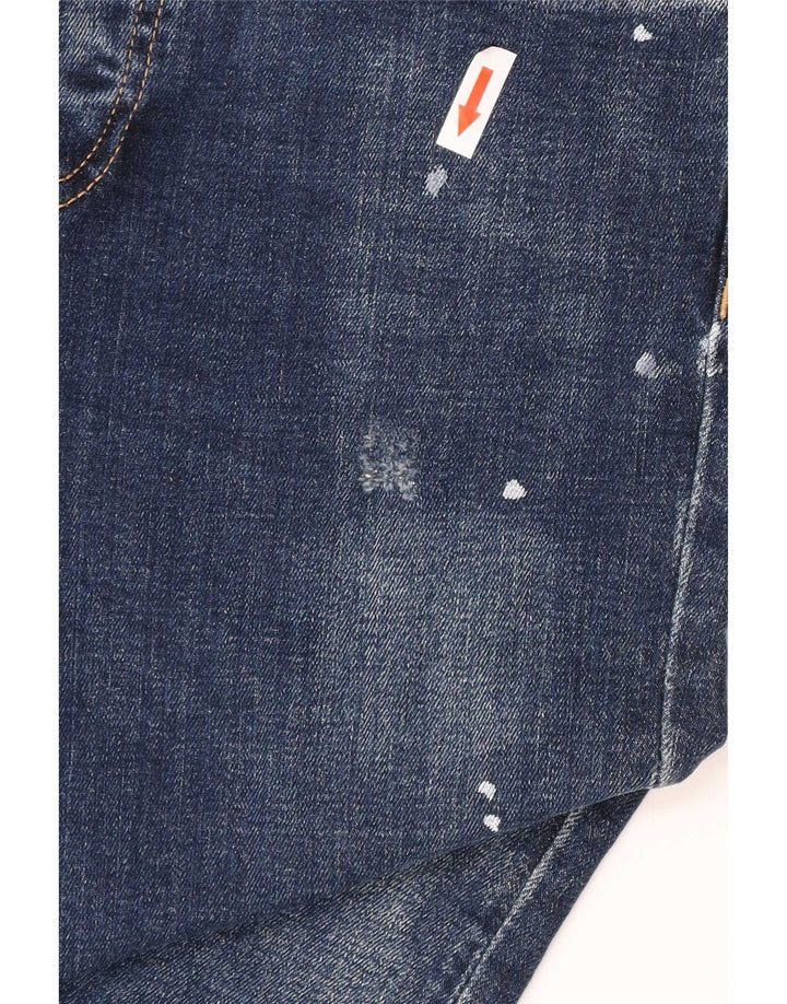 Jeans slim effetto consumato da uomo Gas W29 L34 cotone blu navy