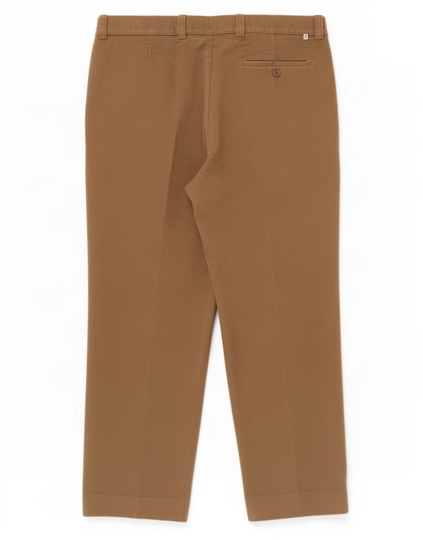 Pantaloni chino dritti da fine settimana da uomo Farah W40 L29 cotone marrone
