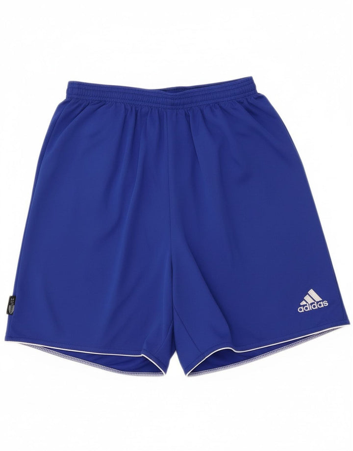 Pantaloncini sportivi Adidas da uomo grandi in poliestere blu