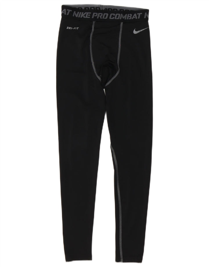 Leggings grafici Nike Dri Fit da uomo piccoli neri sintetici