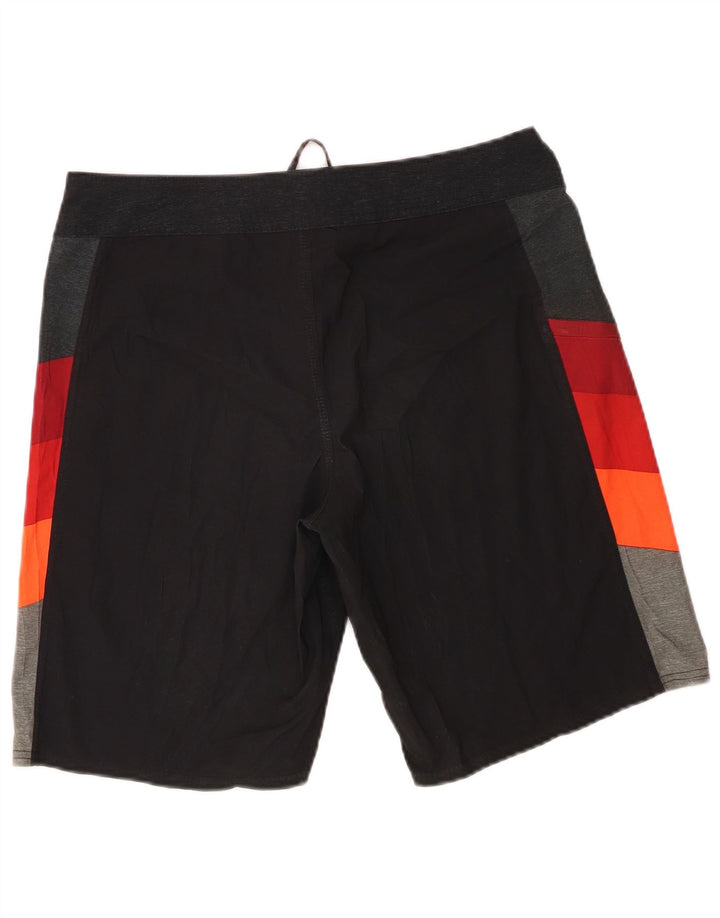 Pantaloncini da bagno da uomo Billabong, poliestere color block medio nero