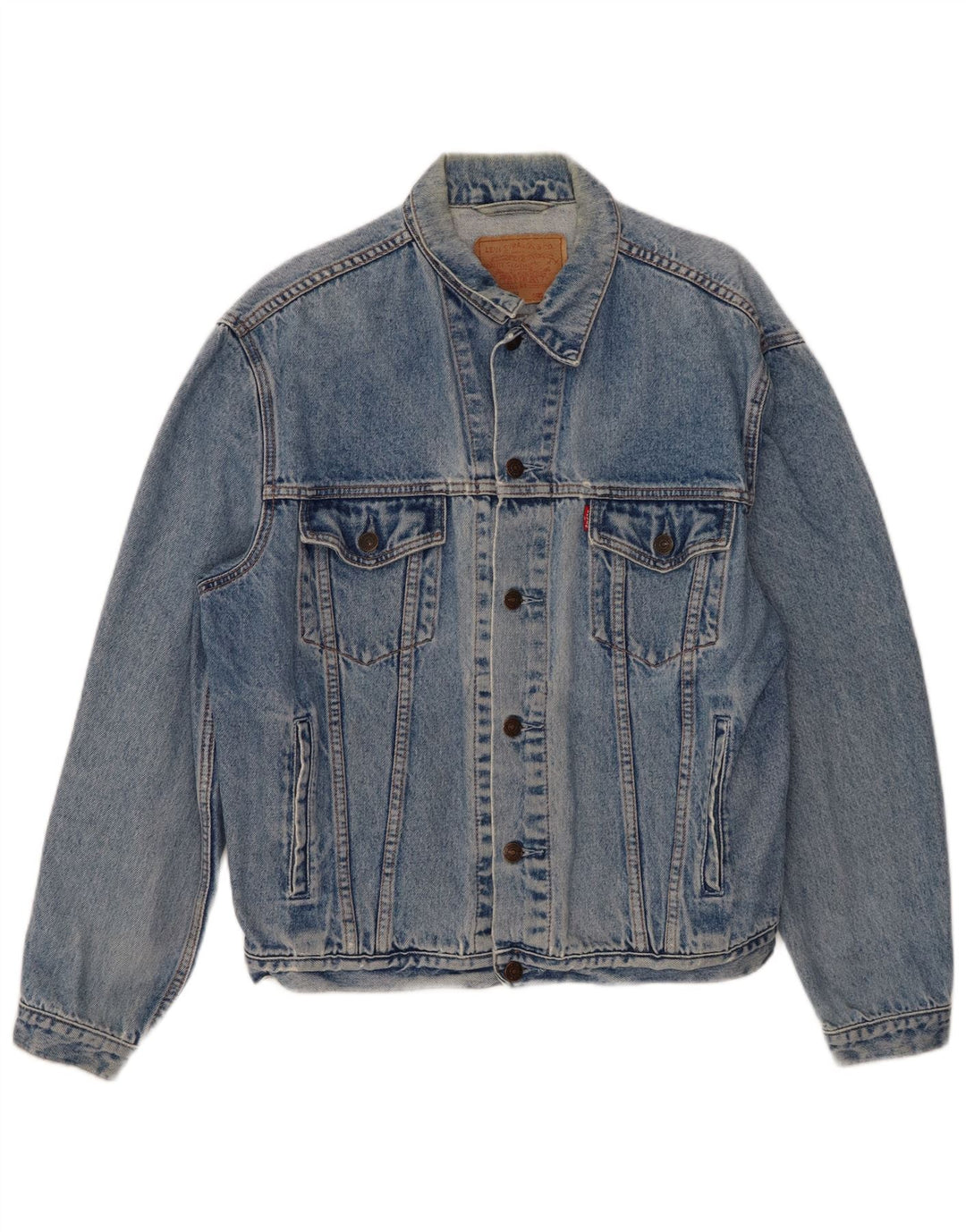 Giacca di jeans da uomo Levi's UK 40 grande cotone blu