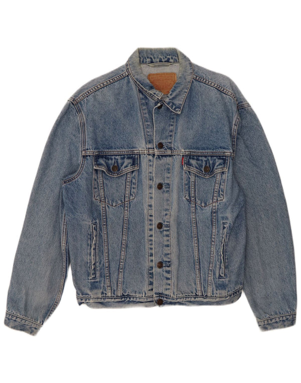 Giacca di jeans da uomo Levi's UK 40 grande cotone blu