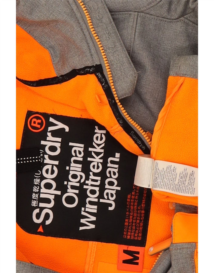 Giacca a vento grafica da uomo Windtrekker Superdry UK 38 grigio medio