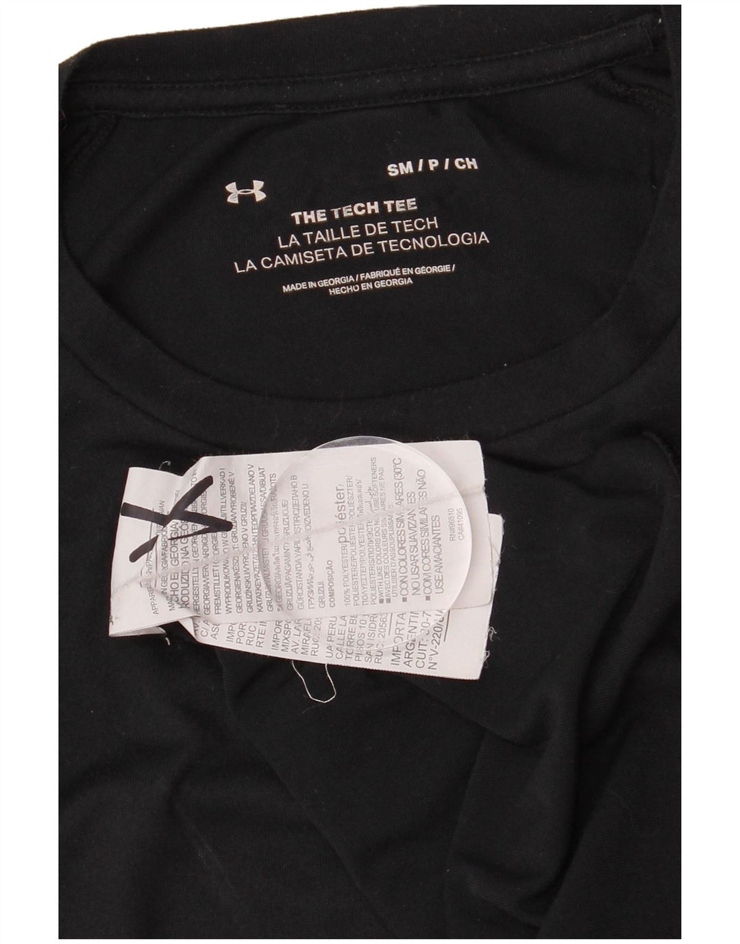 Maglietta da uomo Under Armour Top Small in poliestere nero