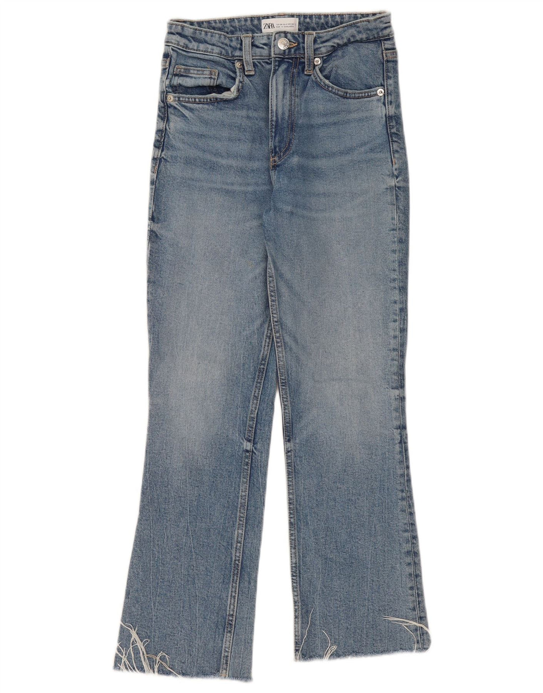 Jeans Bootcut da donna Zara EU 34 2XS W24 L26 Blu