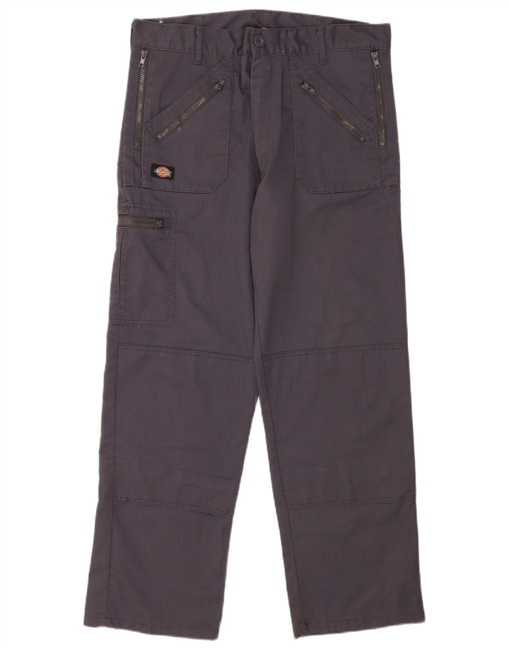 Pantaloni cargo dritti da uomo Dickies W34 L29 poliestere blu navy
