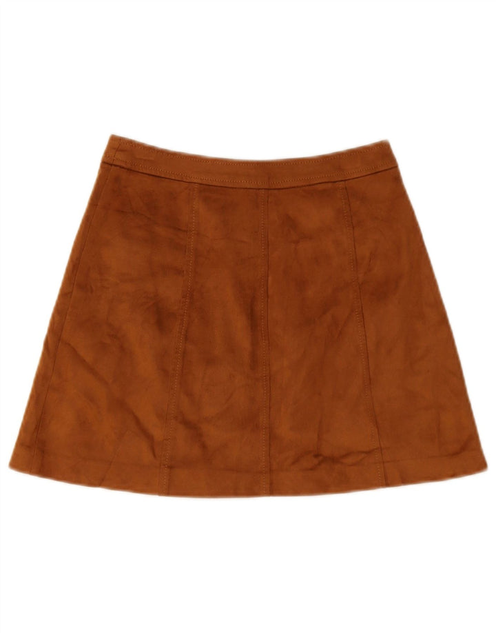 Minigonna Trafaluc da donna Zara XS W24 poliestere marrone
