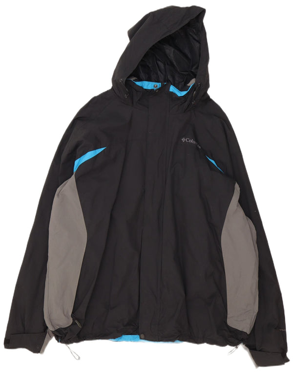 Giacca antipioggia con cappuccio Columbia Omni-Shield da uomo UK 44 2XL Colore nero