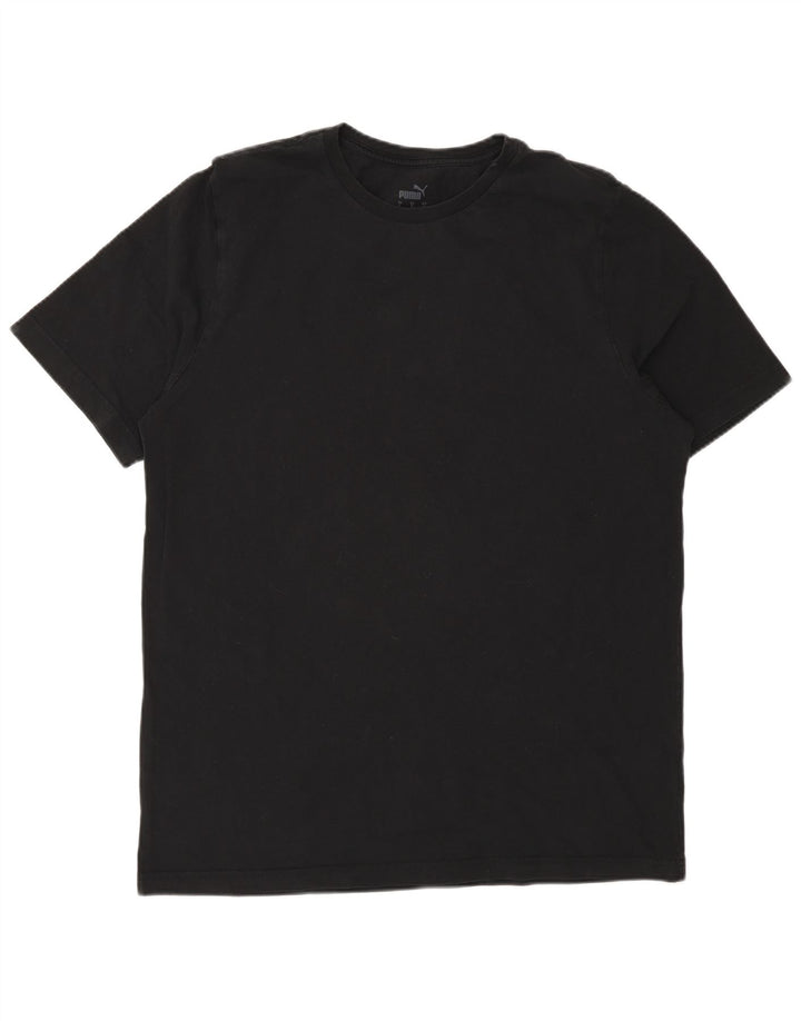 T-shirt da uomo Puma Top Large in cotone nero