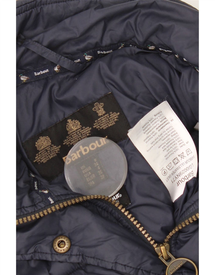 Gilet imbottito da donna Barbour UK 8 Small blu navy in poliammide