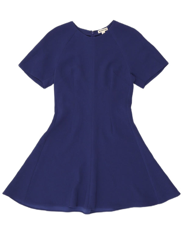 Abito a trapezio da donna WHISTLES UK 12 Medio poliestere blu navy