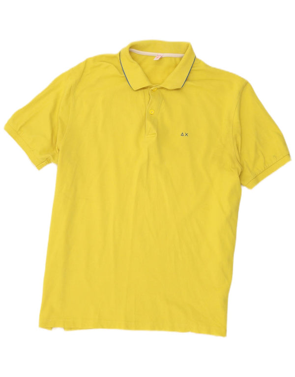 Polo da uomo Sun68 2XL cotone giallo