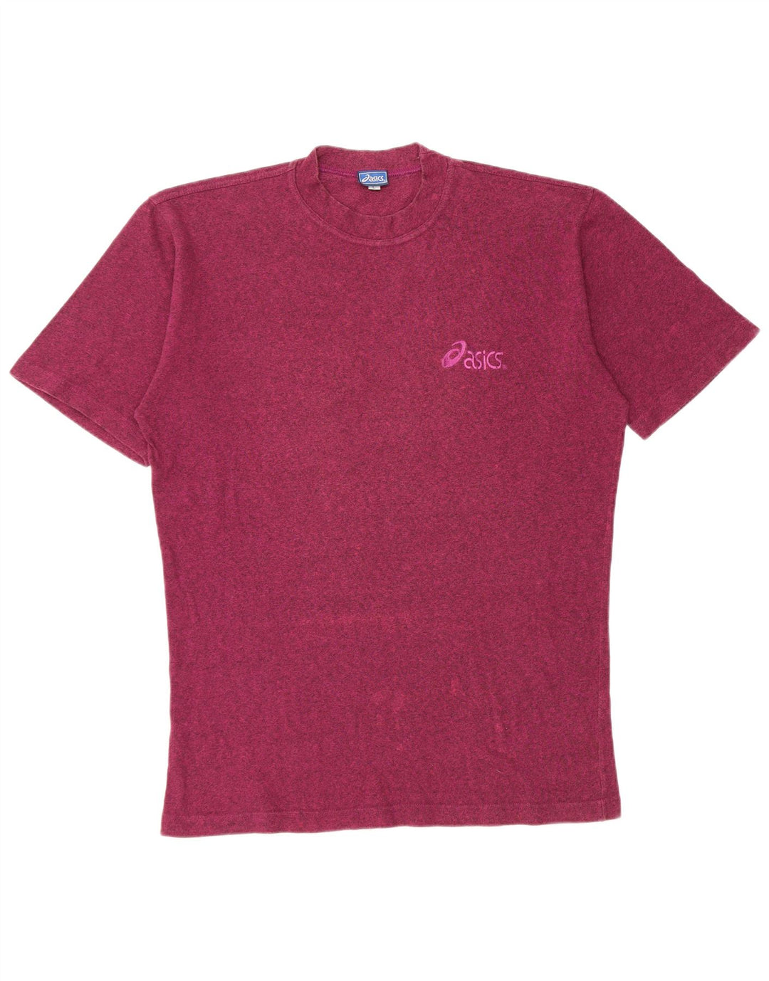 T-shirt da uomo Asics Top grande in cotone screziato bordeaux