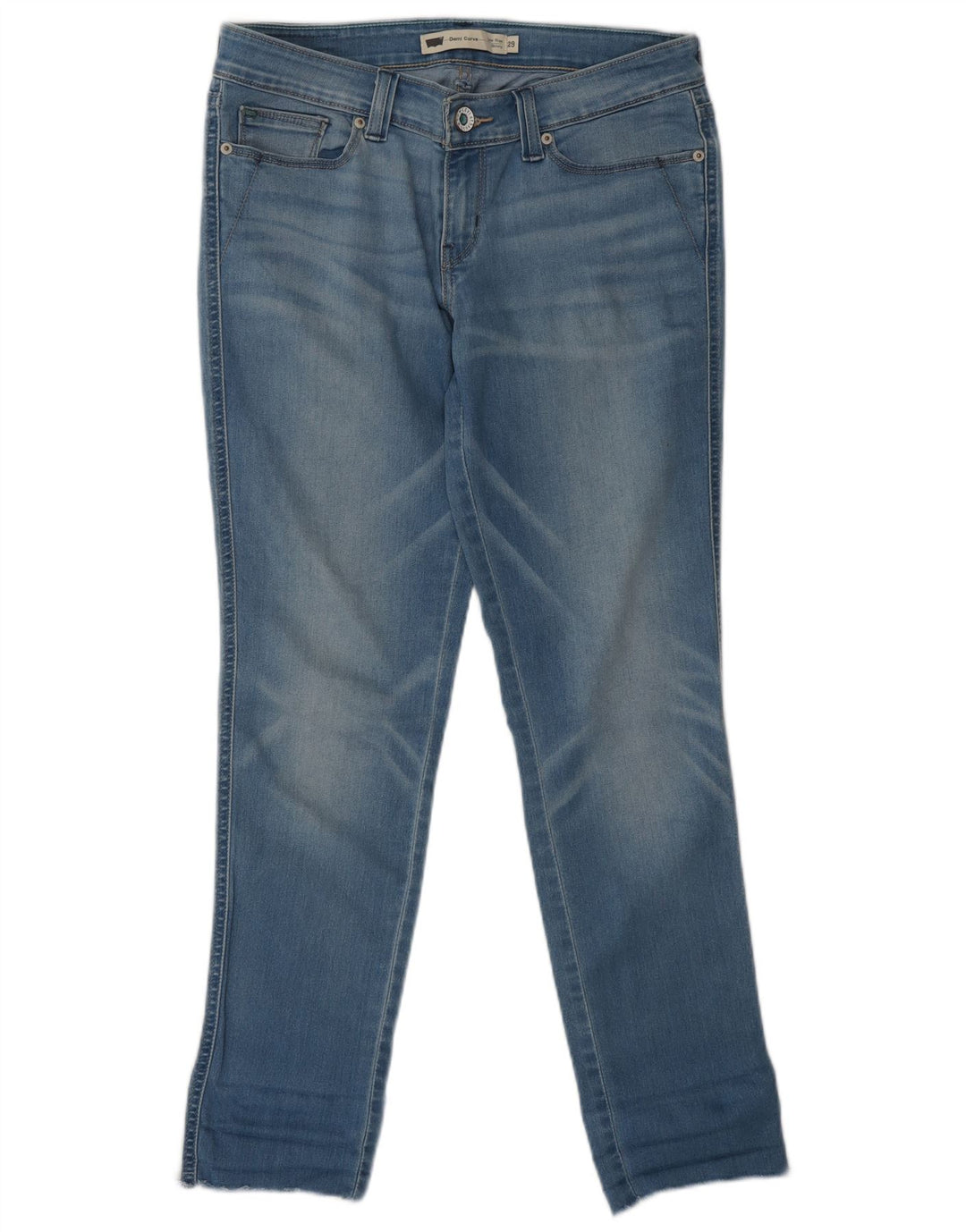 Jeans skinny Demi Curve da donna LEVI'S W29 L28 cotone blu