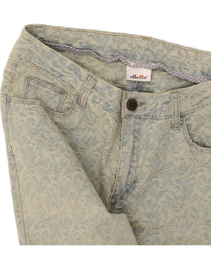 ELLESSE Womens Slim Jeans W31 L31  Blue Paisley Vintage Ellesse and Second-Hand Ellesse from Messina Hembry 
