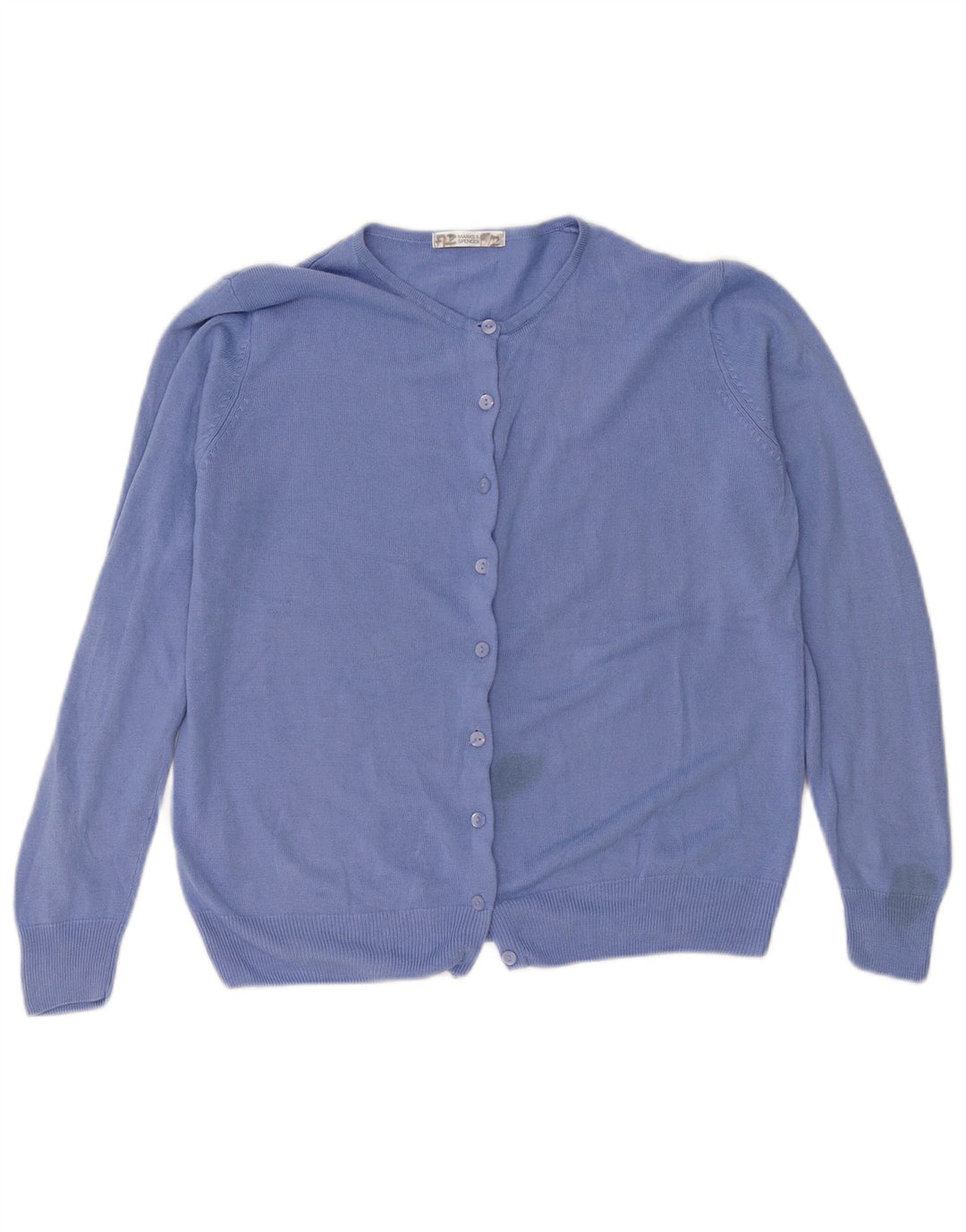 Maglione cardigan da donna Marks & Spencer UK 14 grande acrilico blu