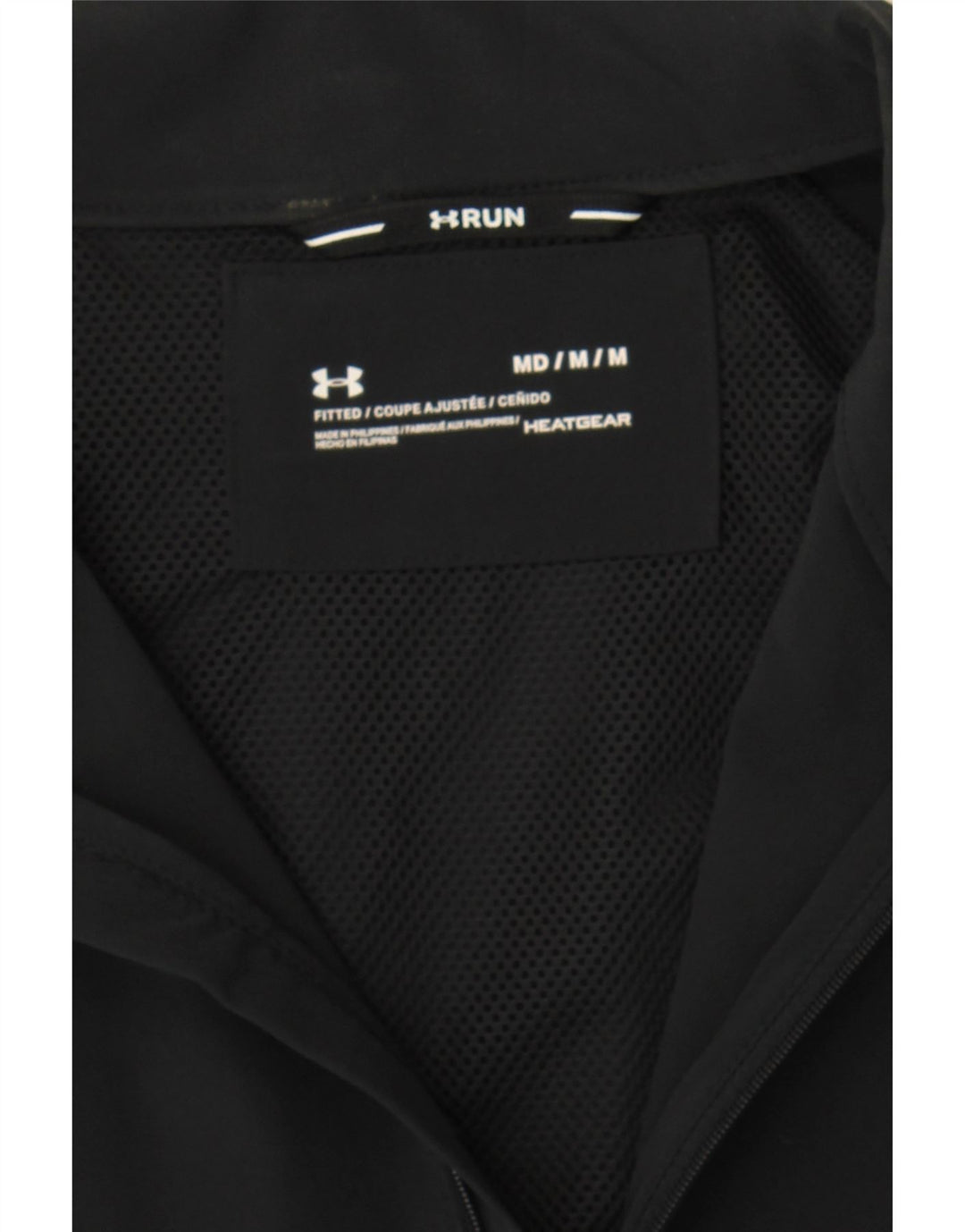 UNDER ARMOUR Mens Tracksuit Top Jacket Medium Black Polyester Vintage Under Armour and Second-Hand Under Armour from Messina Hembry 