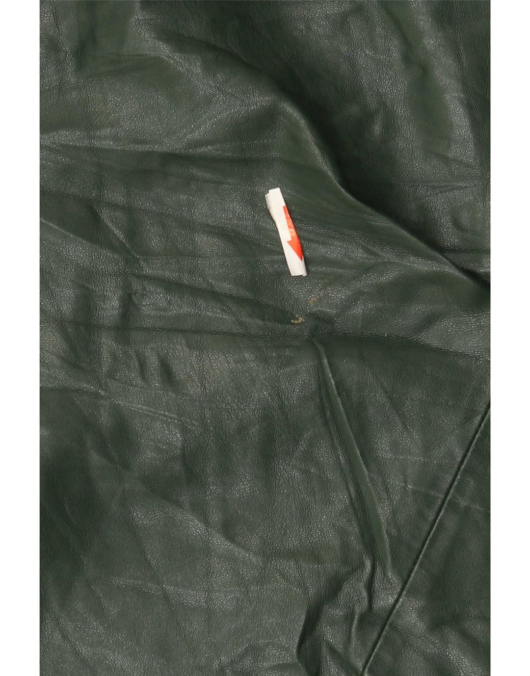 Top monospalla da donna in ecopelle Zara UK 12 Poliuretano verde medio