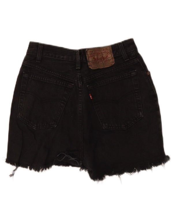 Pantaloncini di jeans da donna Levi's W24 XS neri