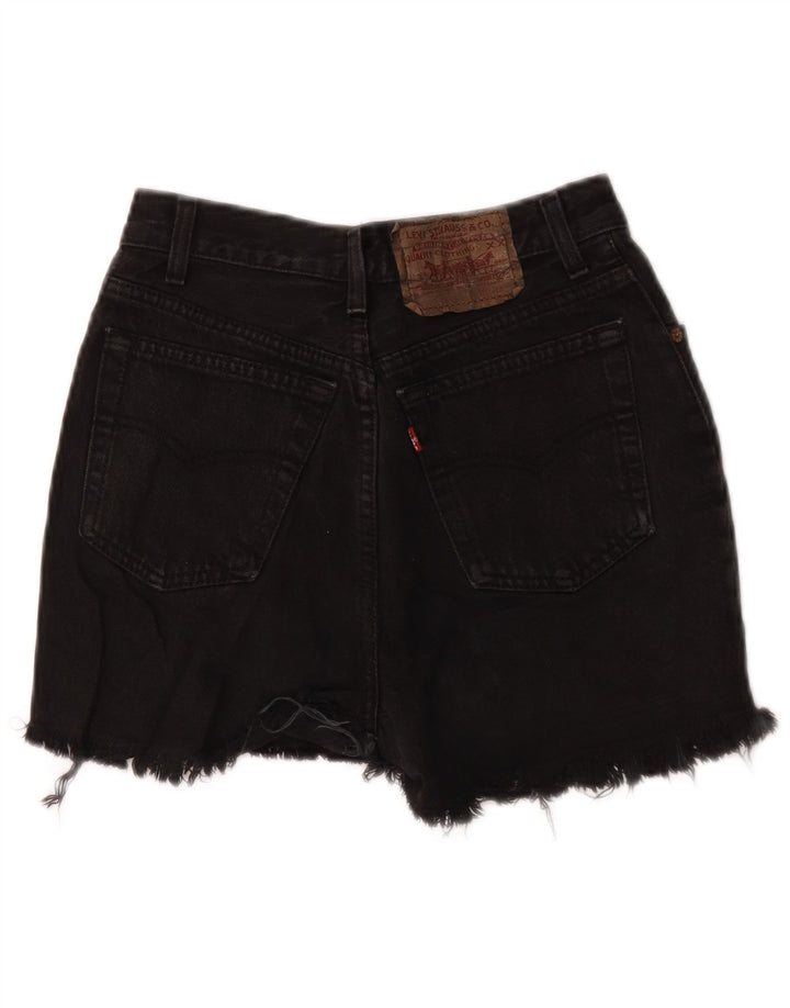 Pantaloncini di jeans da donna Levi's W24 XS neri