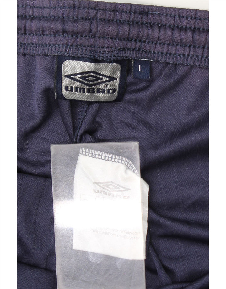 Pantaloncini sportivi da uomo Umbro Large in poliestere blu navy