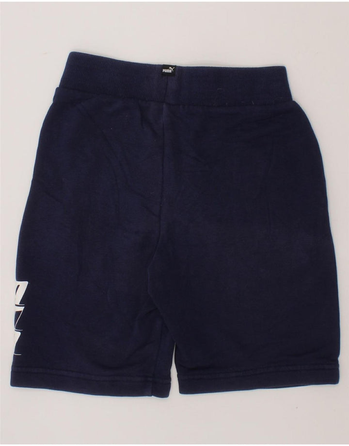 PUMA Boys Graphic Sport Shorts 9-10 Years  Navy Blue Vintage Puma and Second-Hand Puma from Messina Hembry 