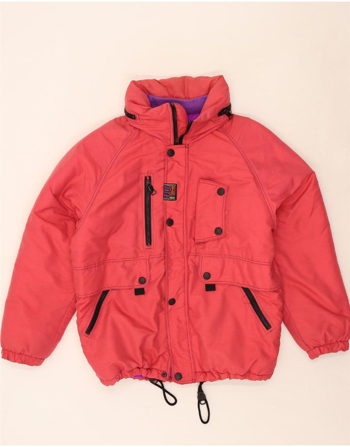 VINTAGE Womens Ski Jacket IT 50 XL Pink Polyamide Vintage Vintage and Second-Hand Vintage from Messina Hembry 