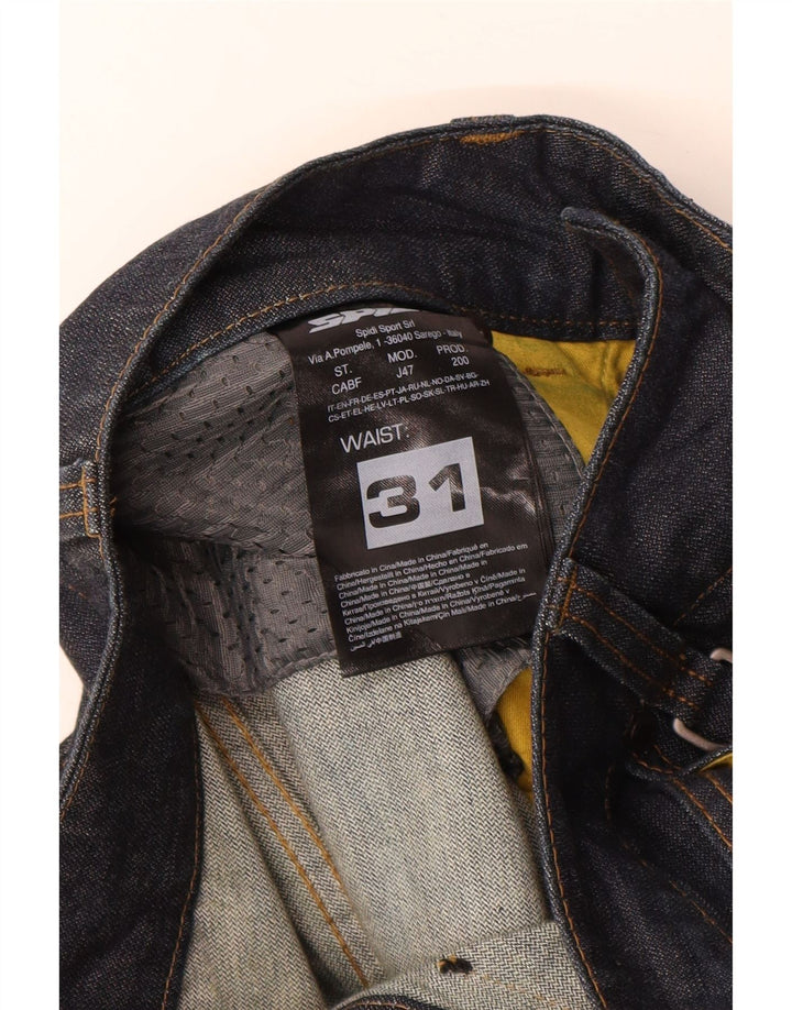 Jeans dritti da uomo Spidi W31 L33 in cotone blu navy