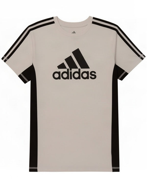 T-shirt grafica Adidas per ragazzi 10-11 anni Medium White Colourblock