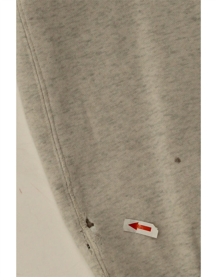 Felpa con cappuccio grafica Nike da uomo in cotone grigio medio