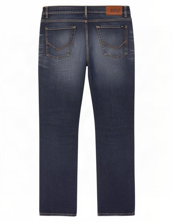 Jeans dritti da uomo Rifle W36 L33 in cotone blu